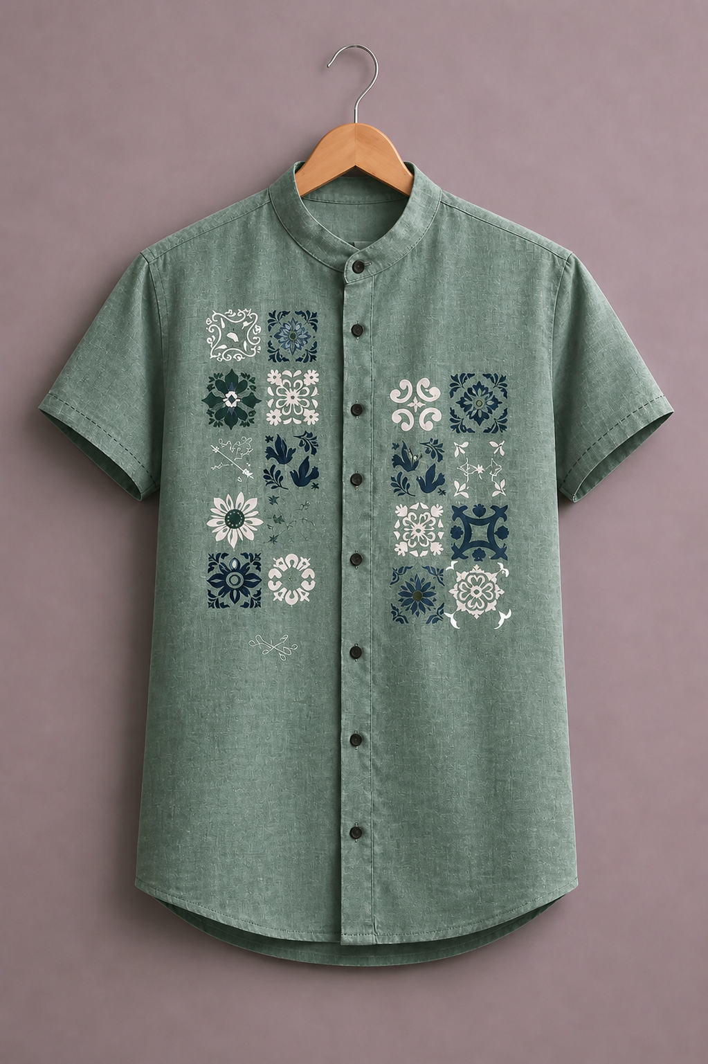 Designer Floral Pattern Shirt for Men – Premium Elegant Casual Outfit
