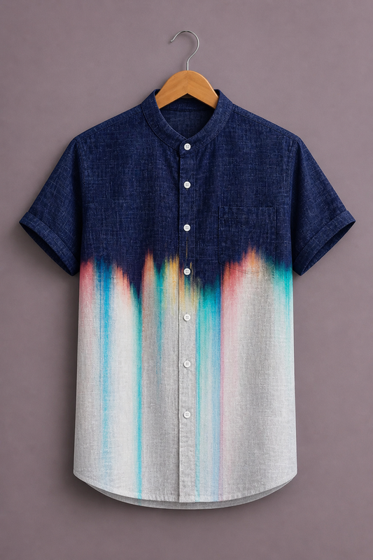 Premium Gradient Casual Shirt for Men – Stylish Modern Designer Wear